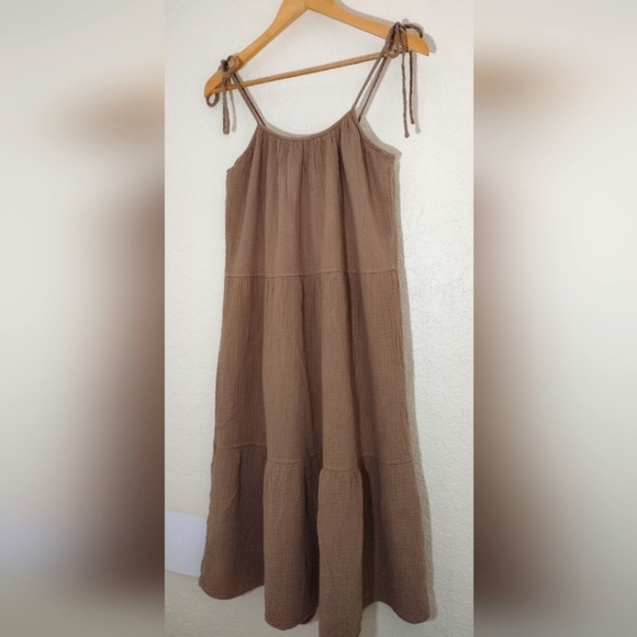 BECASA Tan Maxi Dress - Picture 4 of 7